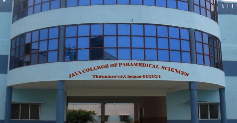 Jaya College of Paramedical Sciences, College of Pharmacy Cover