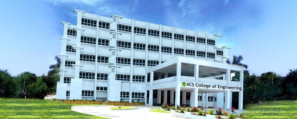ACS College of Engineering - [ACSCE] Cover