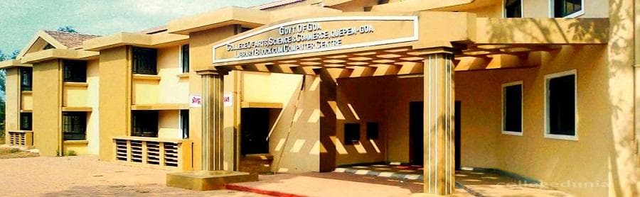 Government College of Arts Science and Commerce Quepem Cover