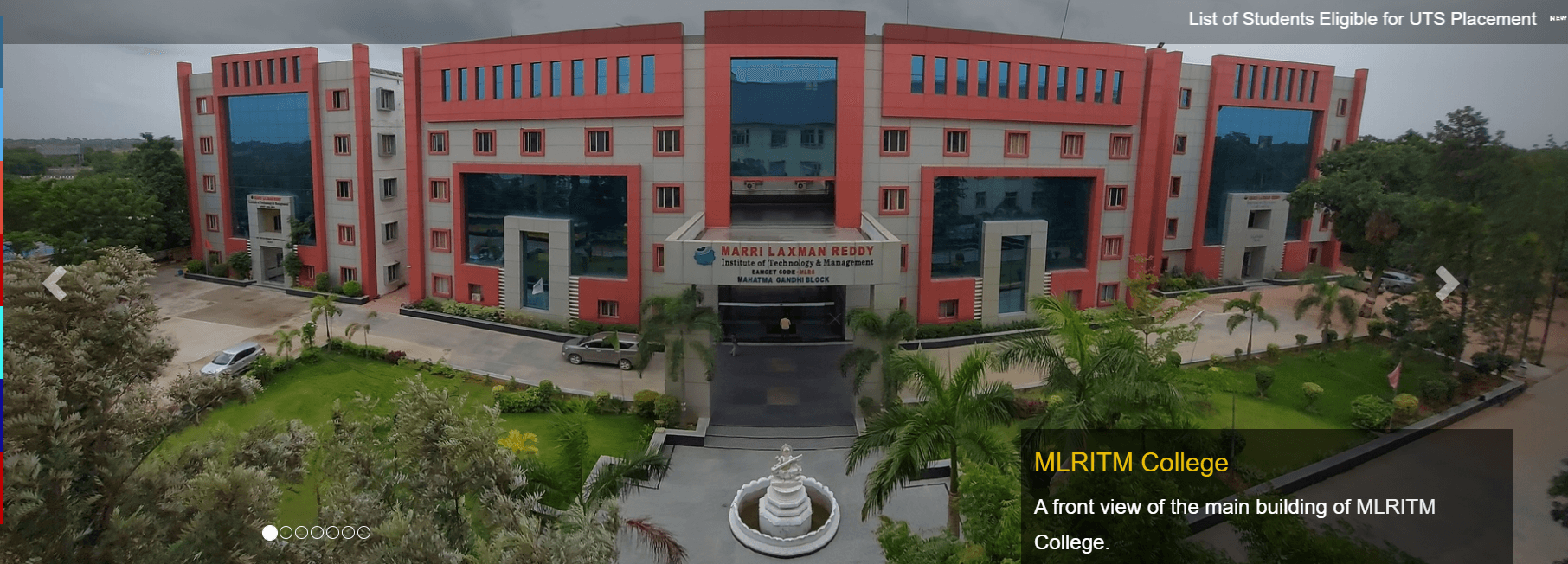 Marri Laxman Reddy Institute of Technology & Management - [MLRITM] Cover