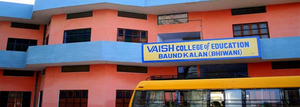 Vaish College of Education Cover