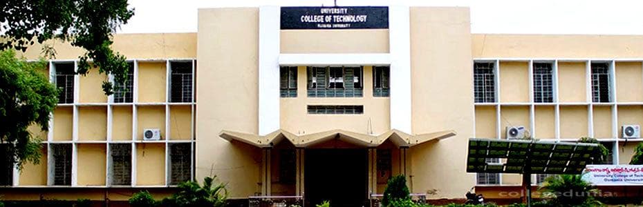 University College of Technology, Osmania University Cover